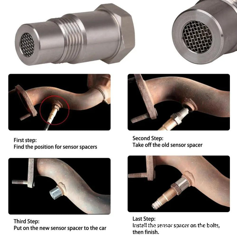 Oxygen O2 Sensor Spacer Adapter Bung Catalytic Converter Fix Check Engine Light by salelink.co.nz