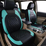Universal Fit Faux Leather Full Set Black Automotive Seat Covers fits by dealonline.co.nz