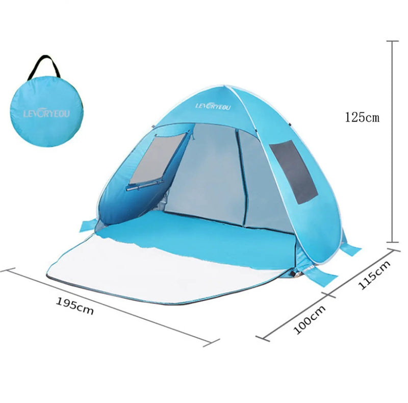 Pop-Up Beach Tent Sun Shelter – Easy Setup & Portable TTQY6011 by ECOTREK