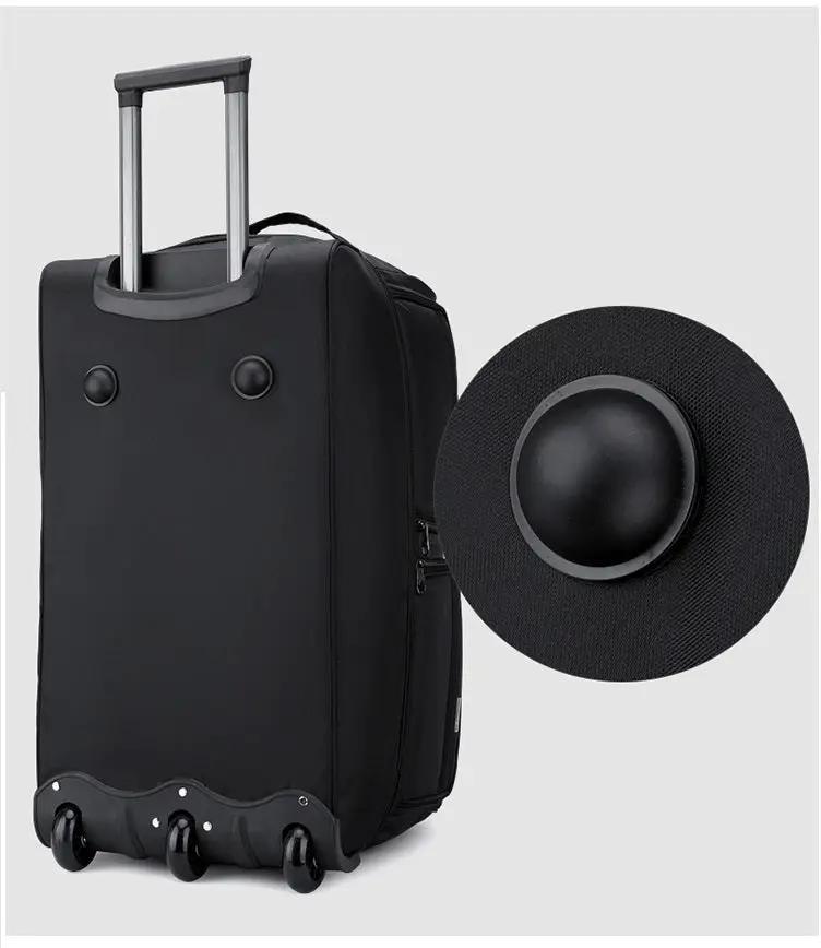 Ecotrek Rolling Duffle Bag with Wheels and Handle | Expandable Waterproof Trolley Travel Bag CP1228 by ECOTREK