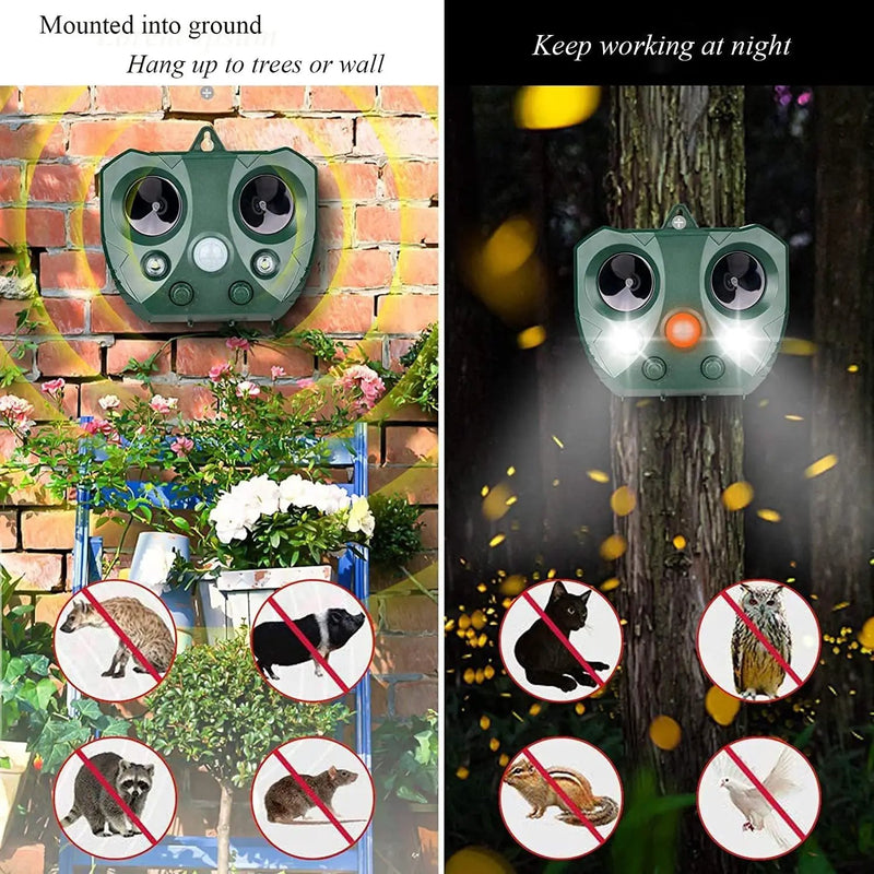 Solar Ultrasonic Bird Repeller Pest Animal Possum Deterrent by salelink.co.nz
