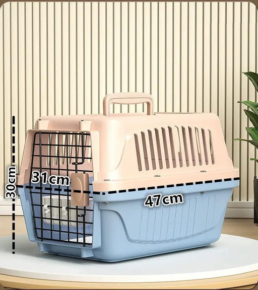 dealonline.co.nz dealonline.co.nz 48CM Dog Cat Airline Travel Cage Carrier With Bowl 48CM Dog Cat Airline Travel Cage Carrier With Bowl