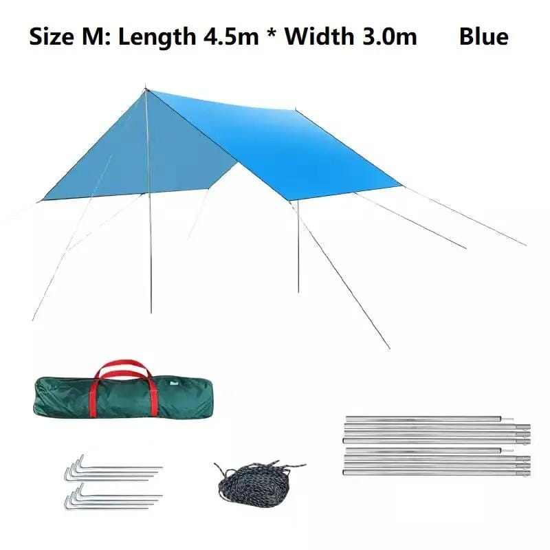 Square Sun Shade Sail – Waterproof Outdoor Canopy for Garden, Patio, and Parties GAYL5203 by ECOTREK