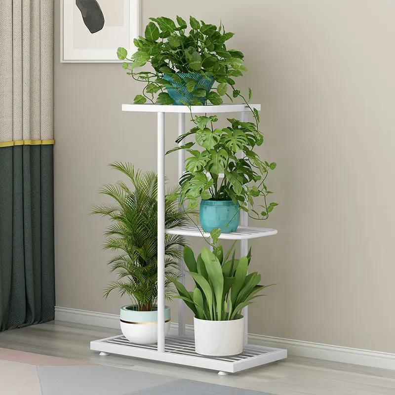 3 Layer Flower Stand Plant Shelf - White by salelink.co.nz