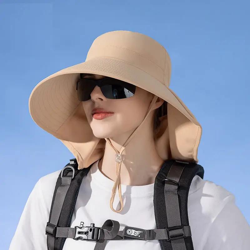 GREEN Sun Hats Wide Brim Bucket Outdoor Fishing Hiking Cap UV Protection by dealonline.co.nz