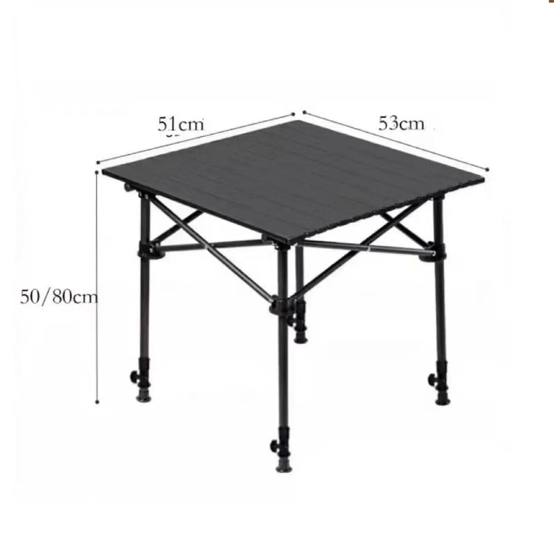 Adjustable Folding Camping Table – Portable Outdoor Table 51cm ZF5153 by ECOTREK