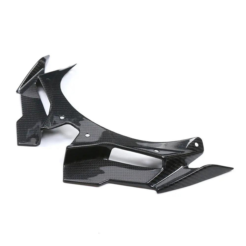 Kawasaki ZX4R (Front Spoiler Winglet) Dry Carbon by CARBONISE