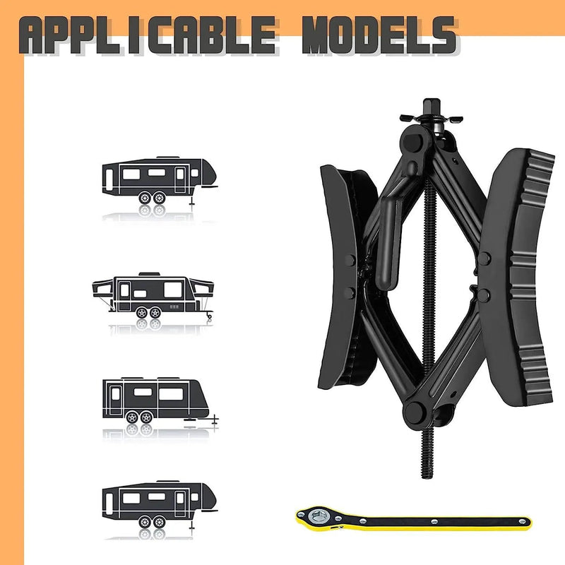 RV Wheel Chock Stabilizer Camper Scissor by salelink.co.nz