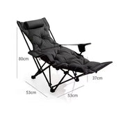 Ecotrek Folding Camping Chair with Footrest & Recline – 2-in-1 Portable Outdoor Chair FY1352 by ECOTREK