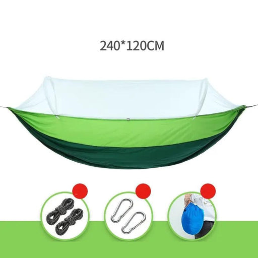 ECOTREK Hammock ECOTREK-Portable Automatic Quick-Open Mosquito Hammock with Net THTF7013 ECOTREK-Portable Automatic Quick-Open Mosquito Hammock with Net THTF7013