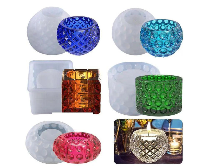 Candle Jewelry Storage Moulds Set for DIY Craft and Resin Art by Resin Art NZ