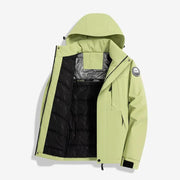 Thickened Lined Heated Jacket Waterproof Green by dealonline.co.nz