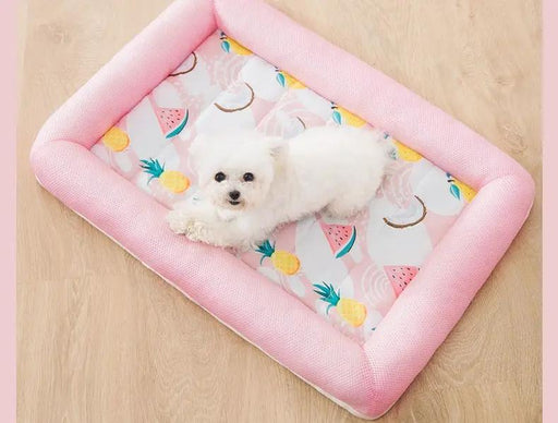 XL Soft Breathable Pet Lay Cooling Mat Pad Bed For Summer Dog Cat Pup by dealonline.co.nz