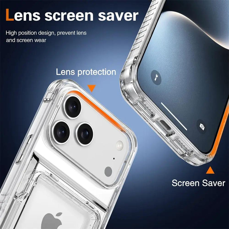iPhone 17 Pro Max Case Clear Card by salelink.co.nz