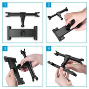 Universal Car Seat Back Headrest Mount Holder for 4.7~10.5" iPad Phone Tablet by salelink.co.nz