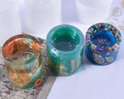 Silicone Candle Holder Moulds - 3 by Resin Art NZ