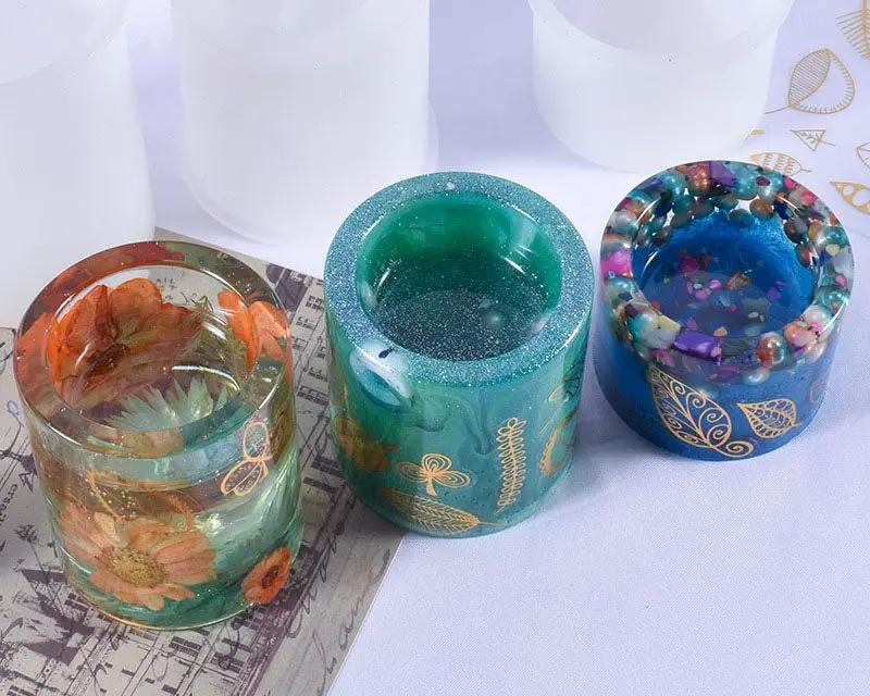 Silicone Candle Holder Moulds - 3 by Resin Art NZ