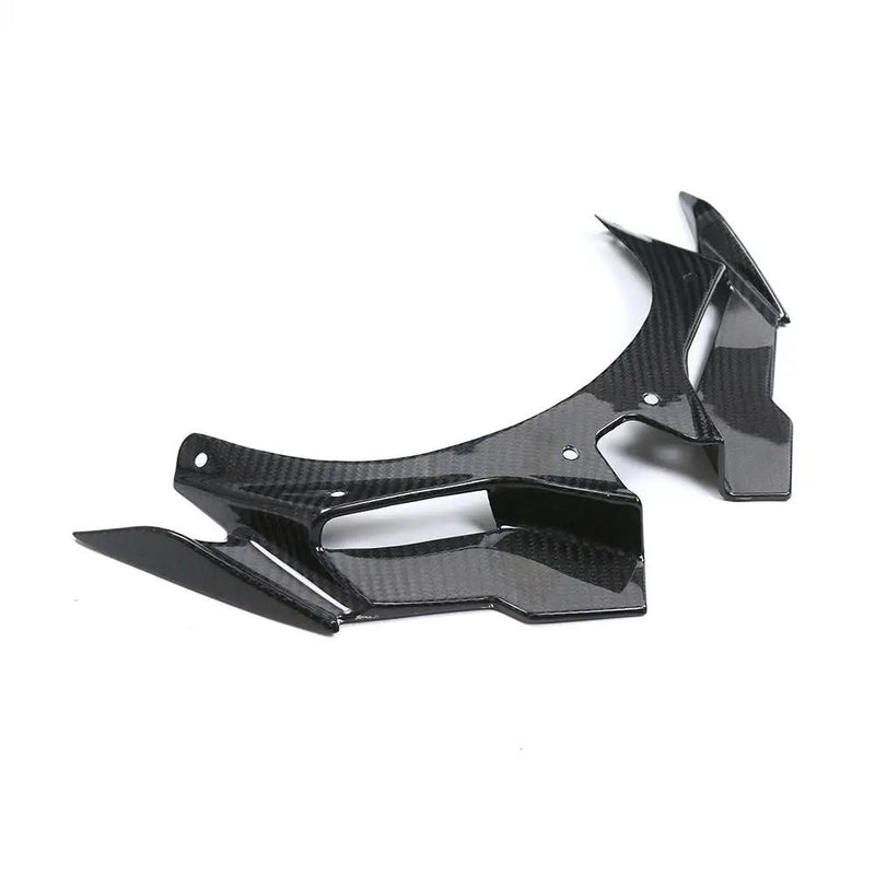Kawasaki ZX4R (Front Spoiler Winglet) Dry Carbon by CARBONISE
