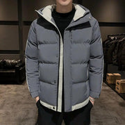 Men's Winter Jacket Grey L - 4XL by dealonline.co.nz