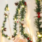 2M Christmas Wreath String Light by salelink.co.nz