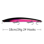 10pcs/p Large Fishing Lures 18cm Hard Bait Lures with Treble Hook Lifelike by dealonline.co.nz
