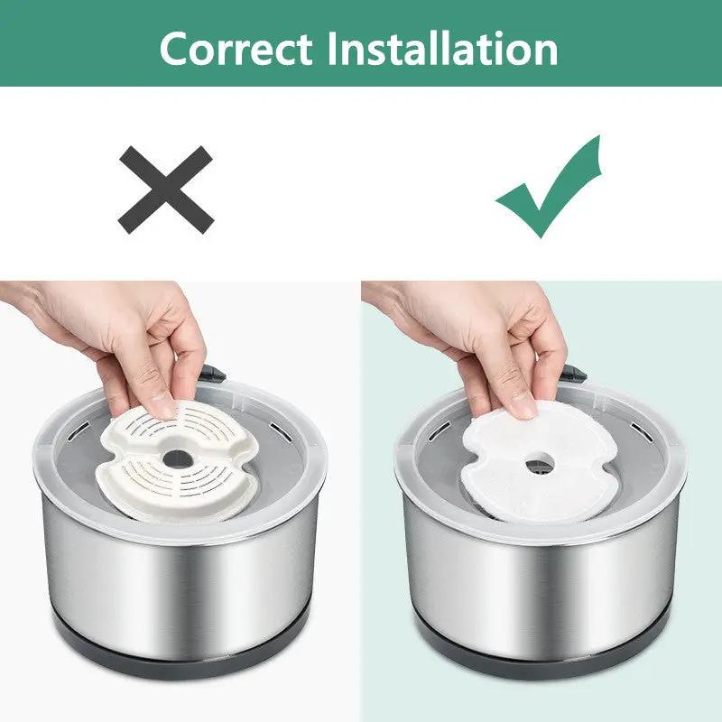 4PCS Filter for Pet Cat Water Fountain Feeder by salelink.co.nz