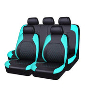 Universal Fit Faux Leather Full Set Black Automotive Seat Covers fits by dealonline.co.nz