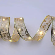 LED Gold Ribbon String Light 10M Christmas Light by salelink.co.nz