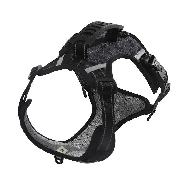 Dog Harness Set Pet Adjustable Chest Strap Walking Collar Vest by dealonline.co.nz