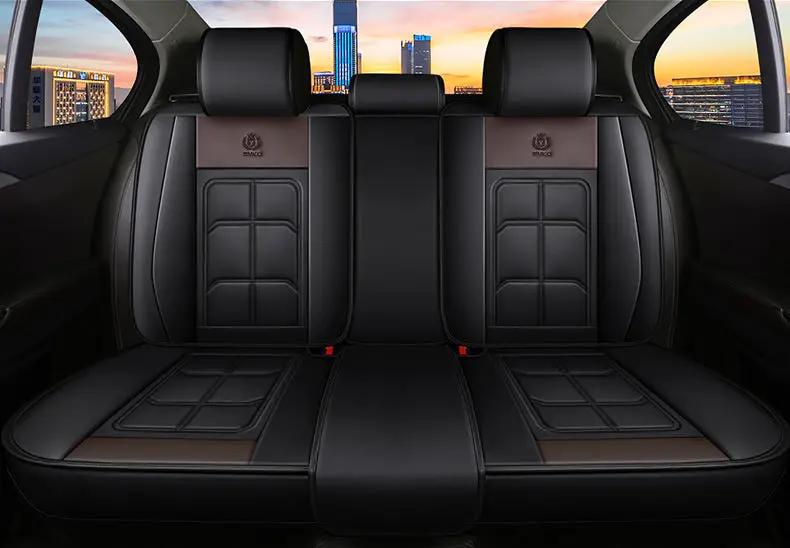 Car Seat Cover Faux Leather Cushion 5 Seater Full Set Front Rear Premium Quality by dealonline.co.nz