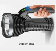 SL02 USB Rechargeable Brightness Long-rang LED Flashlight by dealonline.co.nz