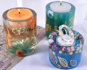 Silicone Candle Holder Moulds - 3 by Resin Art NZ