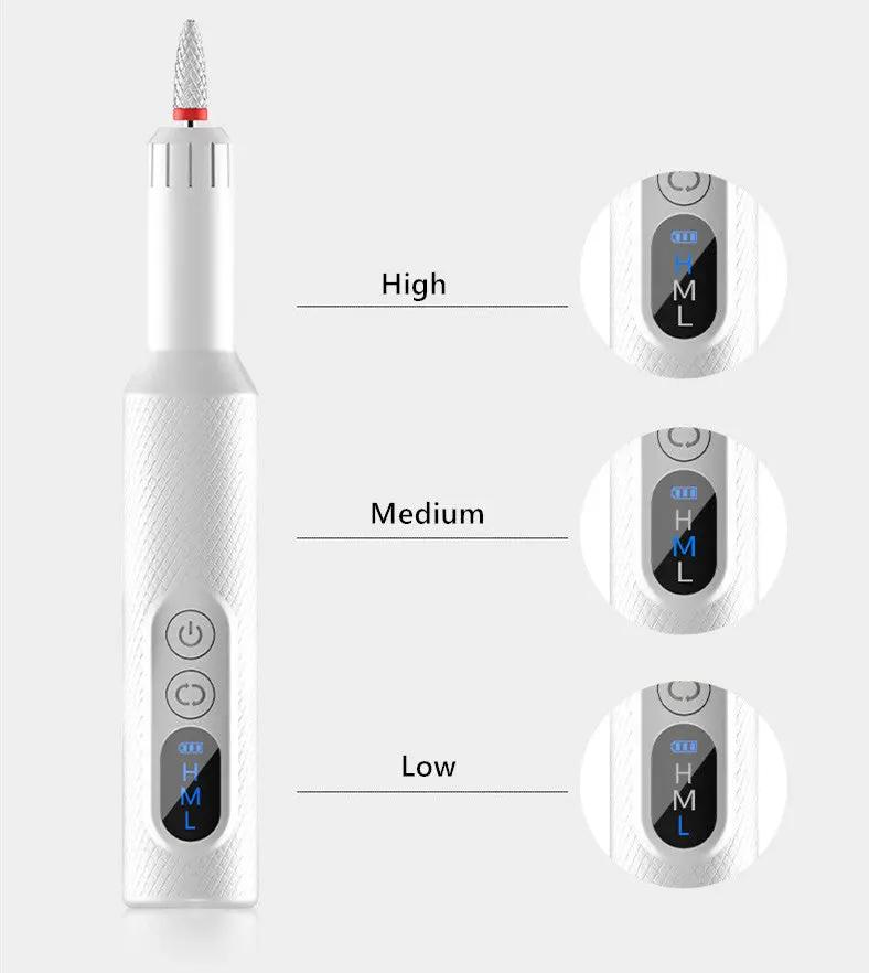 Nail Drill, Cordless Electric Files Rechargeable by salelink.co.nz