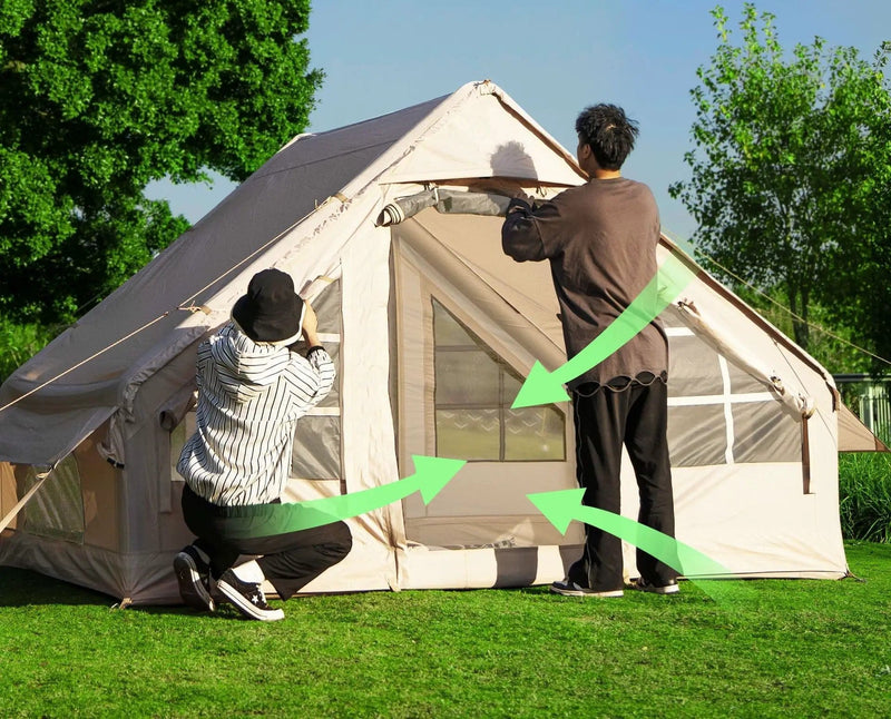 ECOTREK Inflatable Camping Tent Inflatable Cabin Waterproof Camping Tent – 6.3 m² QLY91519 Inflatable Cabin Waterproof Camping Tent – 6.3 m² QLY91519
