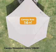 Pop-up Hexagonal Double-Layer Waterproof Tent + Winged CanopyDYLF2063 by ECOTREK