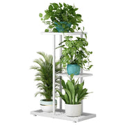 3 Layer Flower Stand Plant Shelf - White by salelink.co.nz