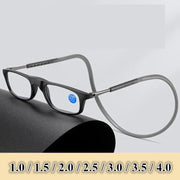 Magnetic Reading Glasses Adjustable Folding Glasses with Magnetic Clip 1.0-4.0 by dealonline.co.nz