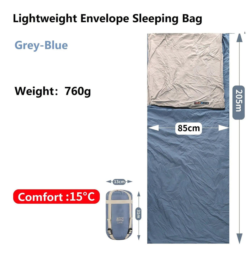 ECOTREK Sleeping Bags Ecotrek Summer Cloud Lightweight Sleeping Bag Olive Green 190cm Ecotrek Summer Cloud Lightweight Sleeping Bag Olive