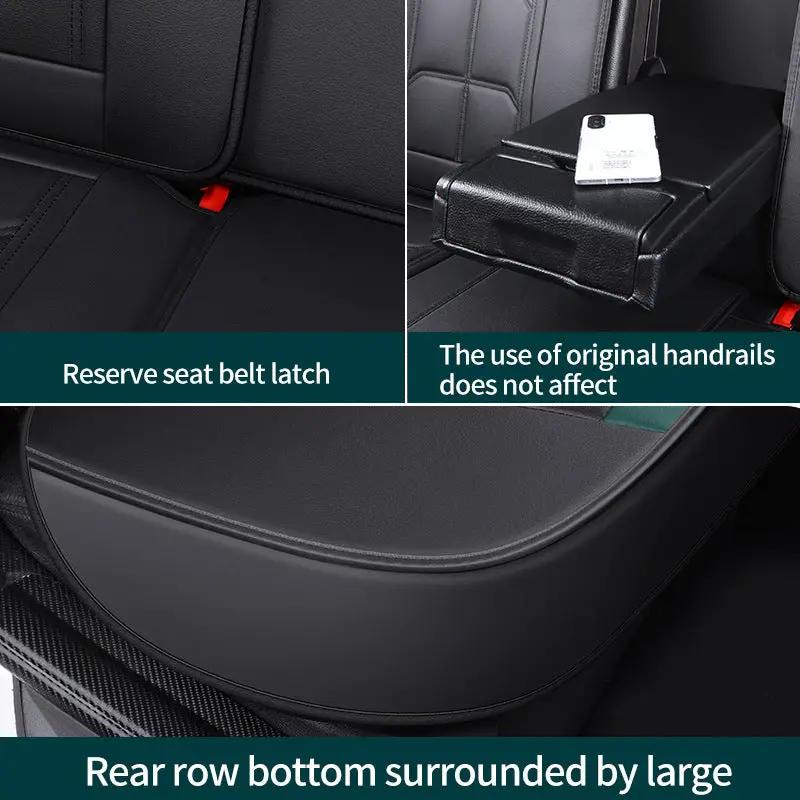 Car Seat Cover Faux Leather Cushion 5 Seater Full Set Front Rear Premium Quality by dealonline.co.nz