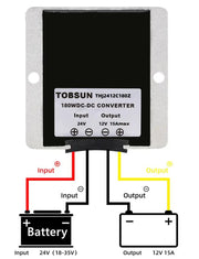 DC/DC Converter Regulator 24V Step Down To 12V 15A 180W by salelink.co.nz