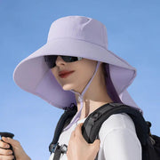 PURPLE Sun Hats Wide Brim Bucket Outdoor Fishing Hiking Cap UV Protection by dealonline.co.nz