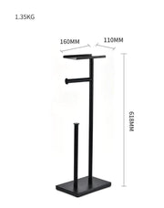 Free Standing Toilet Paper Roll Holder Stand by salelink.co.nz