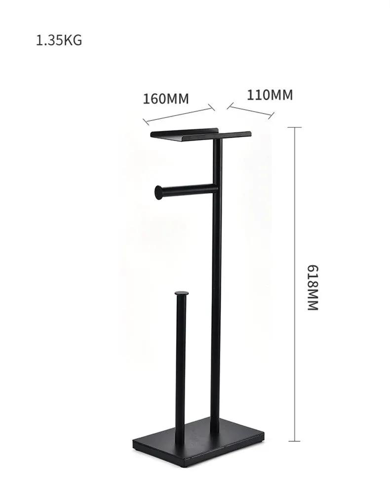 Free Standing Toilet Paper Roll Holder Stand by salelink.co.nz