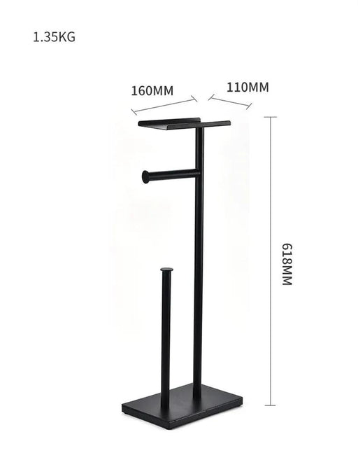 Free Standing Toilet Paper Roll Holder Stand by salelink.co.nz