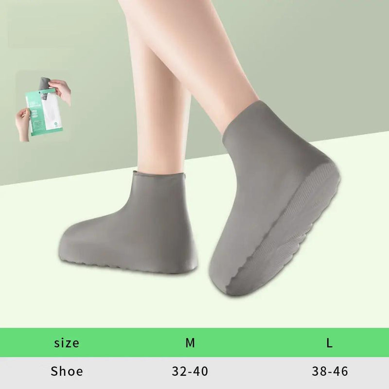 Waterproof Silicone Shoe Covers – Reusable Anti-Slip Rain Boot Protectors (1 Pair) YR6015 by ECOTREK