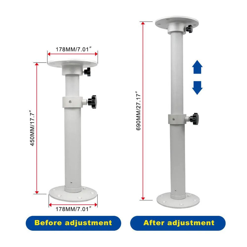 Table Pedestal Telescopic Leg for RV Marine Boat Caravan Motorhome by salelink.co.nz