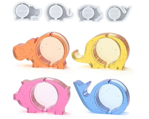 Money Box Money Bank Epoxy Silicone Casting Moulds for Money Storage with Lids by Resin Art NZ