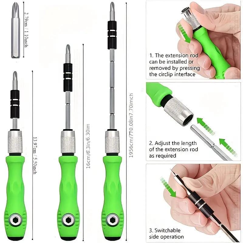 ECOTREK Tool Kits 32 In 1 Magnetic Precision Screwdriver Set HCX71403 ECOTREK ECOTREK 32 In 1 Magnetic Precision Screwdriver Set