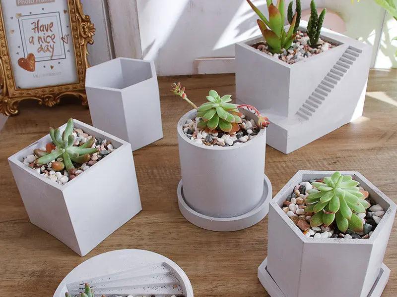 Epoxy Resin Pots Moulds for NON-TOXIC COMPOSITE RESIN Jesmonite, Aqua Resin, Bramblier and Cement by Resin Art NZ