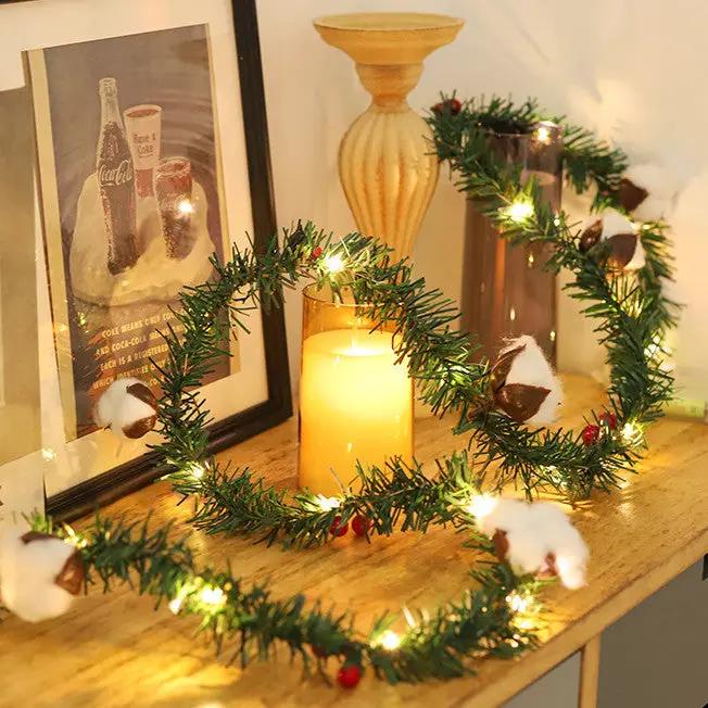 2M Christmas Wreath String Light by salelink.co.nz